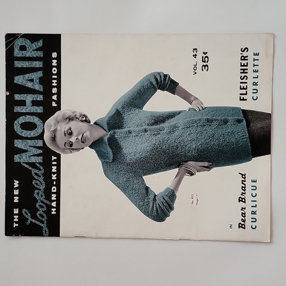 The New Looped Mohair Hand-Knit Fashions 1958 Volume 43 - Picture 2 of 12